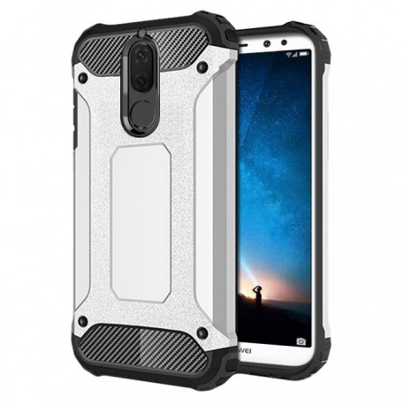 Husa Pentru HUAWEI Mate 10 Lite - TPU Luxury Armor TSS, Argintiu