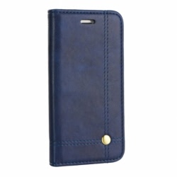 Husa Pentru APPLE iPhone X - Leather Prestige TSS, Bleumarin