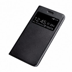 Husa Pentru HUAWEI P8 Lite 2017 / P9 Lite 2017 - Leather Window TSS, Negru