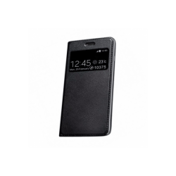 Husa MOTOROLA Moto E4 Plus - Leather Window TSS, Negru