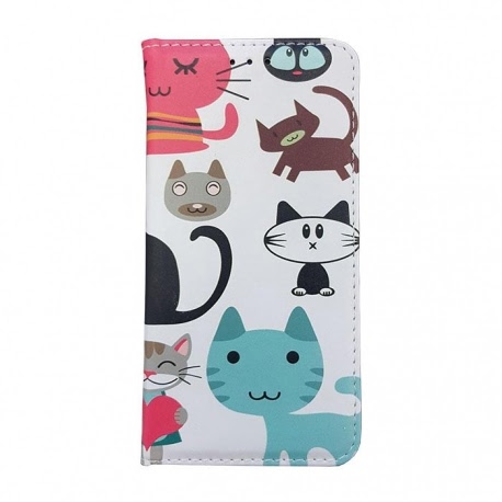 Husa HUAWEI P10 Lite - Flip Decor TSS, Cats