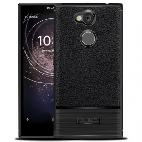 Husa SONY Xperia L2 - Luxury Carbon Rugged TSS, Negru