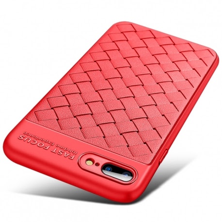 Husa APPLE iPhone 7 \ 8 - Luxury Leather Focus TSS, Rosu