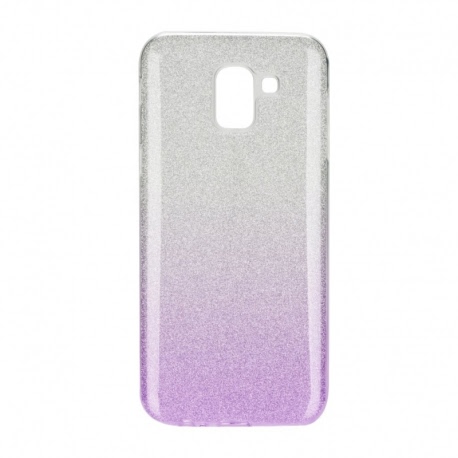 Husa Pentru SAMSUNG Galaxy J6 2018 - Luxury Shining TSS, Argintiu/Violet