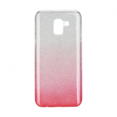Husa Pentru SAMSUNG Galaxy J6 2018 - Luxury Shining TSS, Argintiu/Roz