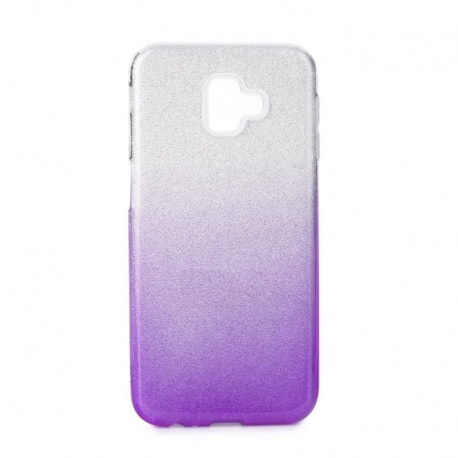 Husa Pentru SAMSUNG Galaxy J6 Plus 2018 - Luxury Shining TSS, Argintiu/Violet
