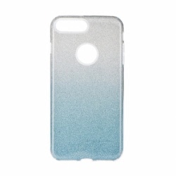 Husa Pentru APPLE iPhone 7 Plus / 8 Plus - Luxury Shining TSS, Argintiu/Albastru