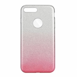 Husa Pentru APPLE iPhone 7 Plus / 8 Plus - Luxury Shining TSS, Argintiu/Roz