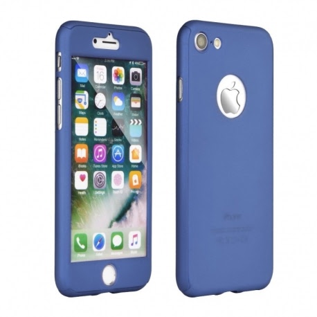 Husa APPLE iPhone 7 \ 8 - 360 Grade Luxury Colorful TSS, Bleumarin