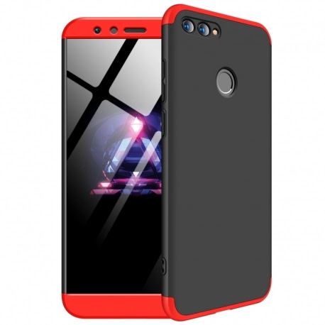 Husa HUAWEI Honor 7X - 360 Grade Luxury Colorful TSS, Rosu/Negru