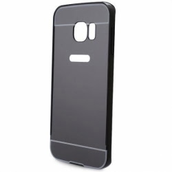 Husa SAMSUNG Galaxy S6 Edge - Luxury Mirror Metal TSS, Negru