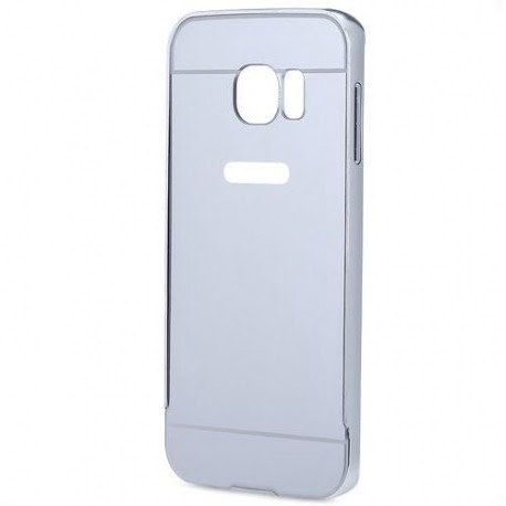 Husa SAMSUNG Galaxy S6 Edge - Luxury Mirror Metal TSS, Argintiu