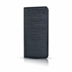 Husa PentruSAMSUNG Galaxy J6 2018 - Flip Denim TSS, Negru