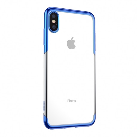 Husa APPLE iPhone XS - Luxury Slim Shiny TSS, Albastru
