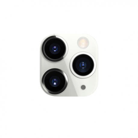 Fake camera iPhone 11 Pro pentru APPLE iPhone X / XS sau XS Max (Alb)