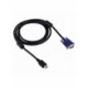 Cablu Video VGA la HDMI pentru HDD/PMP Player OEM (Negru)