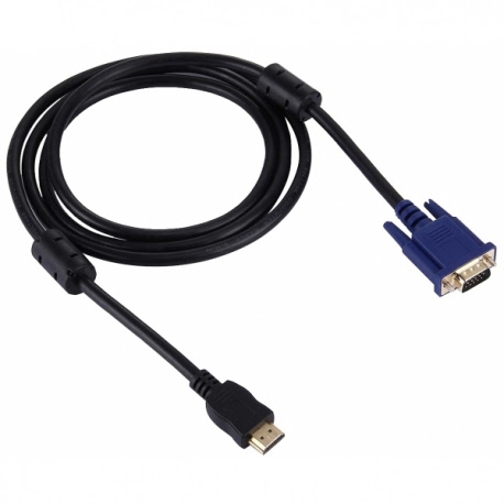 Cablu Video VGA la HDMI pentru HDD/PMP Player OEM (Negru)