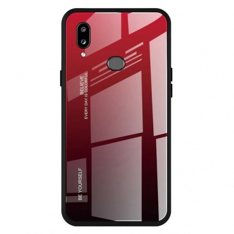 Husa SAMSUNG Galaxy A20e - Ombre Glass (Rosu)