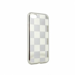 Husa APPLE iPhone SE 2 (2020) - Electroplate Chess (Argintiu)