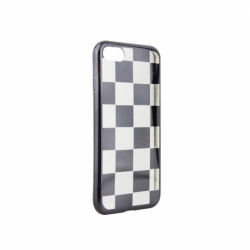 Husa APPLE iPhone SE 2 (2020) - Electroplate Chess (Negru)