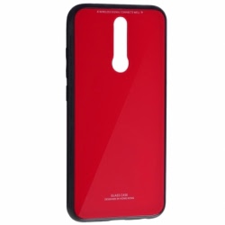 Husa XIAOMI RedMi 8 - Glass (Rosu)