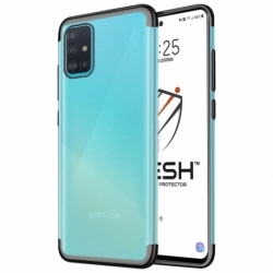 Husa SAMSUNG Galaxy A51 - Plating Soft (Negru)