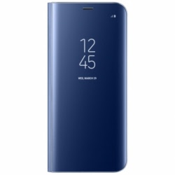 Husa SAMSUNG Galaxy A40 - Flip Wallet Clear (Bleumarin)