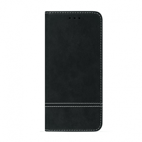 Husa LG K50S - Suede Book (Negru)