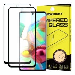 Folie de Sticla 5D Full Glue SAMSUNG Galaxy A71 (Negru) Case Friendly Wozinsky -2 buc