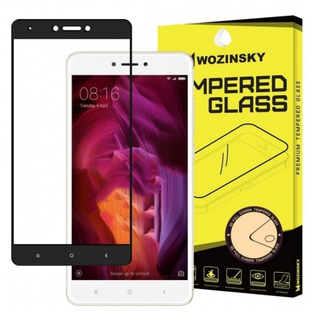 Folie Sticla Full Glue XIAOMI Redmi Note 4 / Note 4X (Negru) Case Wozinsky - HQMobile.ro