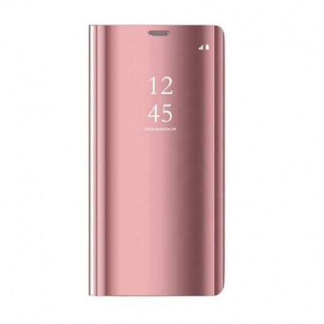 Husa SAMSUNG Galaxy A40 - Flip Wallet Clear (Roz)