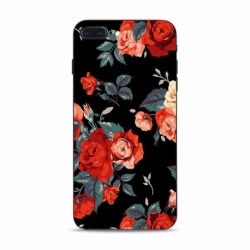 Husa HUAWEI P40 Lite - Flowers 3D (Negru)