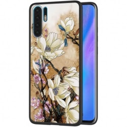 Husa HUAWEI P40 Lite E - Flowers 3D (Alb)